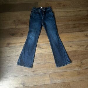 Madewell Women's Flare Jeans in Dark Blue